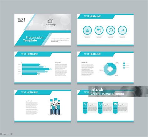 Page Presentation Layout Design Template With Info Graphic Element
