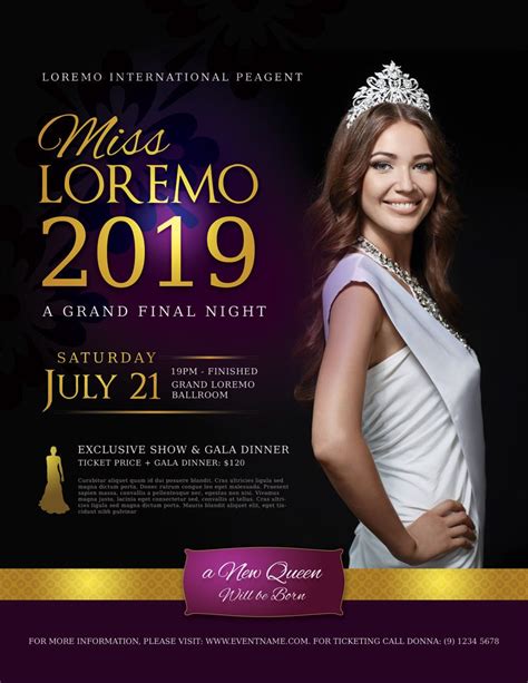 Pageant Flyer Template