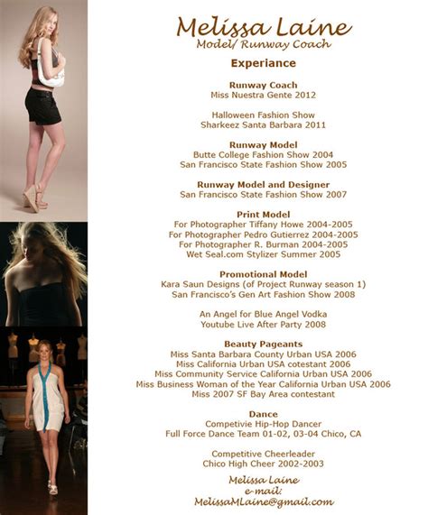 Pageant Resume Templates