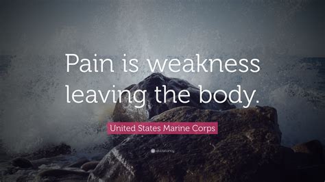 Pain is just weakness leaving the body. You can say “pain is weakness leaving the body” when referring to situations in life that require tremendous physical exertion. It’s a popular phrase in fitness culture, used in everything from bodybuilding to CrossFit circles. The term usually applies to workout-induced stress or pain rather than the pain caused by … See more 