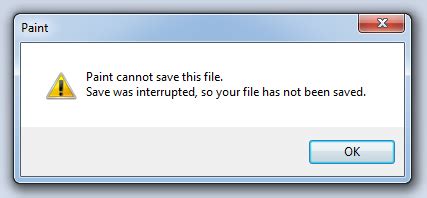 Paint Cannot Save This File Save Was Interrupted : COMPUTERS …