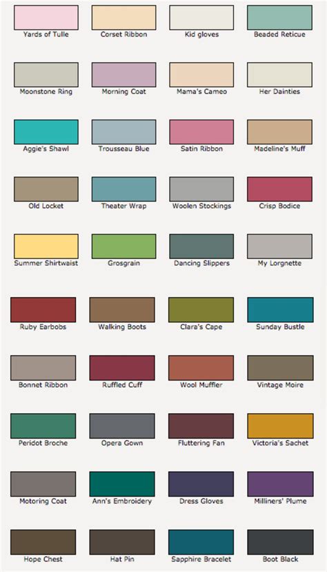 Paint Color Chart Valspar