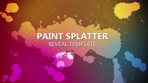 Paint Splash Logo After Effects Templates Motion Array