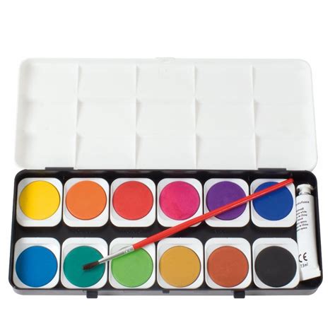 Paint box. Aluminum PORTABLE PAINT CONTAINER • Empty Hinged Locking Tin • Watercolor Case • Travel Watercolor • Tin Palette Box • By Hyperexist. (288) $5.00. 11 Well Ceramic Studio Mixing Palette. Medium wells for mixing watercolor, gouache, ink, acrylic, and oil paints. Flat space for mixing. 