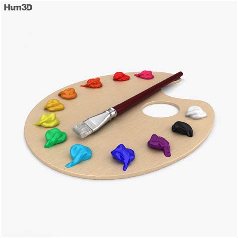 Paint palette 3d model. .  <a href=http://job.paykar.tj/bitrix/admin/cotk0fr/massac...