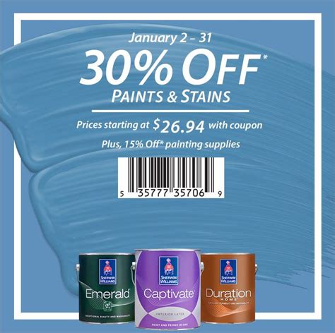 Paint supply coupon. Get to know our Company. Whether around the corner or across the world, Sherwin-Williams people and products have been making an impact for over 150 years. Read More About Us. No matter where you are in the world or what surfaces you are painting or coating, Sherwin-Williams provides innovative paint solutions that ensure your success. 