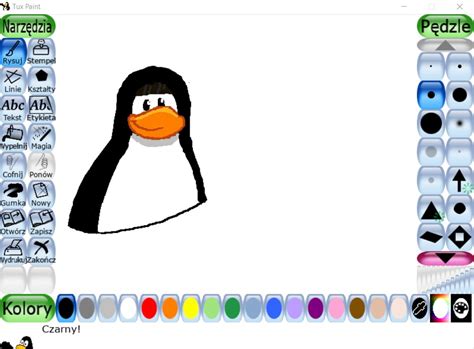 Paint tux paint. Dec 29, 2023 · Tux Paint shows a printer dialog (or, on Linux/Unix, runs the "altprintcommand"), when the [Alt] key is pressed while the 'Print' button is clicked. Clicking 'Print' without holding [Alt] prints without showing a dialog. Save Printer Configuration printcfg=yes (Windows and macOS only) Tux Paint will use a printer configuration file when printing. 
