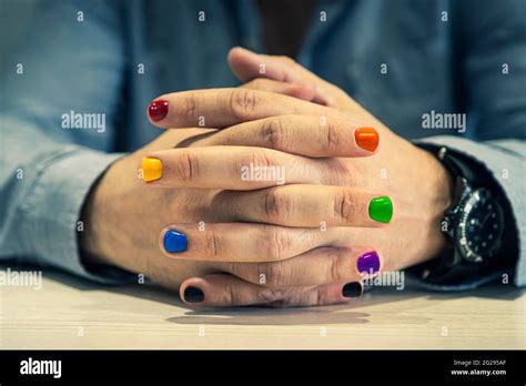 Painted Nails On Men