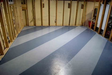 Painting basement floor. A finished basement is space that meets certain standards of completion. A finished basement has underlayment and flooring installed. Interior walls have been framed, insulated, dr... 