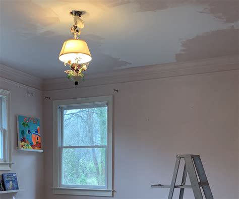 Painting ceilings the same color as the walls. 