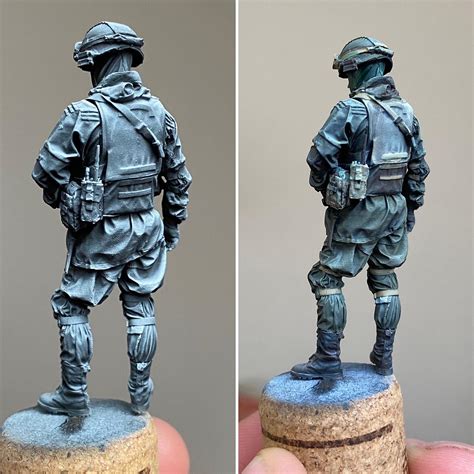 Painting model figures with acrylics.  Our Paint Studio is located in S...