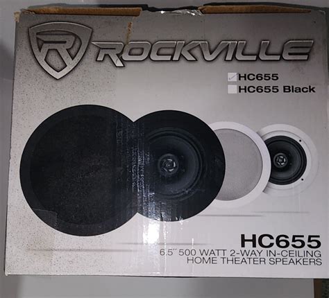 Pair Rockville HC655 6.5" 500 Watt In-Ceiling Home Theater ... - eBay