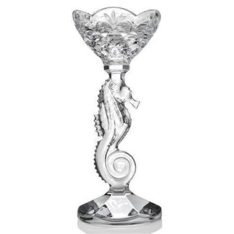 Pair of Waterford Crystal Seahorse Pillar Candlestick 40030263