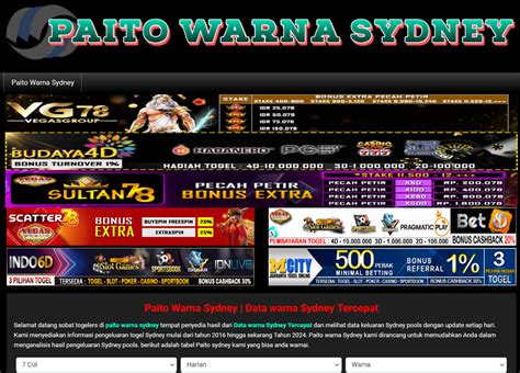 Paito warna sdy harian rajapaito. Link slot yang sering.