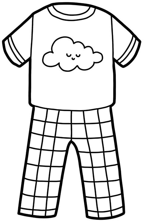 Pajama Coloring Page