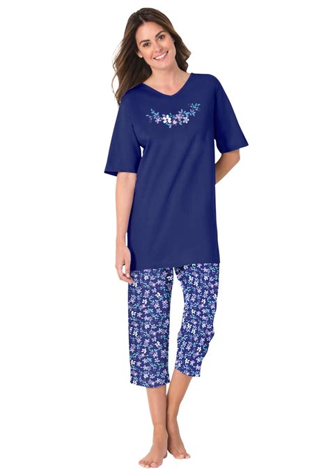Pajamas walmart women. More options from $11.99. BLVB. Womens Pajamas Set Short Sleeve V Neck Top with Capri Pants with Pockets Casual Sleepwear Pjs Loungewear Sets S-XXL. 492. Shipping, arrives in 3+ days. $ 1598. Daresay. Womens Flannel Pajama Pants, Long Novelty Cotton Pj Bottoms. 113. 