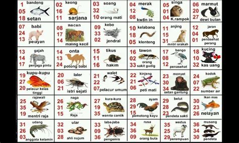 Pakong lama gambar binatang togel 1 100 2024. Data togel sidñey hari.