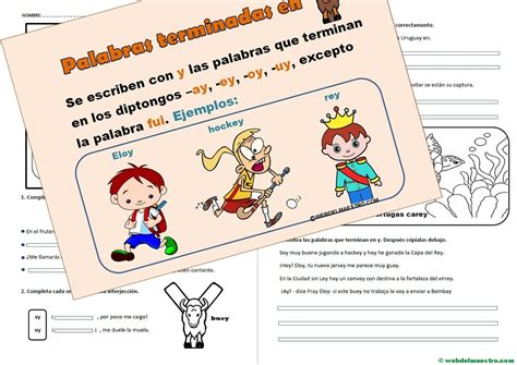 Palabras terminadas en -illo, -illa » Recursos educativos digitales