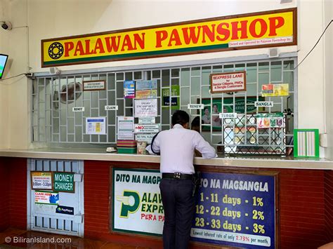 Palawan pawnshop. Jan 6, 2024 · Palawan Express Rate Table for 2024. Palawan Padala rates range from ₱2.00 to ₱345.00, depending on the amount being sent and the location of the sender. Check out the rates below. Be sure that you are looking at the right table for your location. 