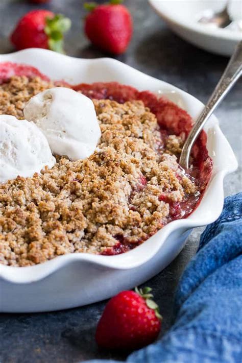 Paleo Strawberry Crumble: Easy Grain-Free Dessert