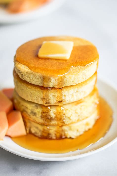 Paleo pancakes. Preheat a frying pan on medium heat and grease with a small amount of oil. (I used coconut oil.) Pour ¼ cup batter on frying pan, cover with a lid and cook on medium heat until bubbles start to form on top of the pancake. Flip the pancake, then cook until done. Repeat until no more batter remains. 
