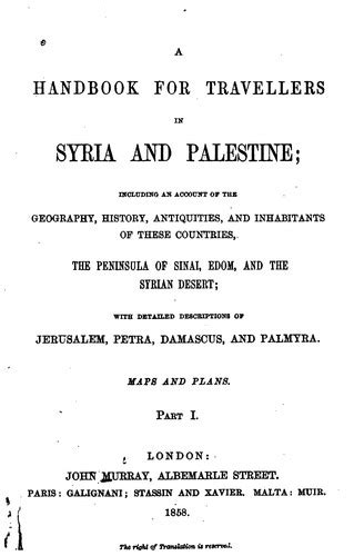 Palestine and syria handbook for travellers. - O tribunal europeu dos direitos do homem e a liberdade de expressão.