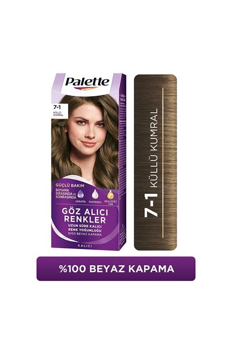 Palette Göz Alıcı Renkler Küllü Kumral 7.1 Saç Boyası. 