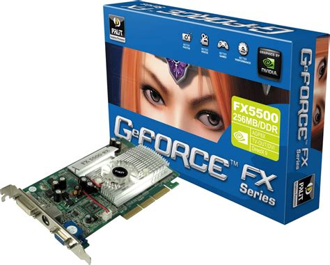 Palit NA-55000+TD21 NVidia Geforce FX5500 256Mb TV-Out AGP