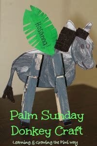 Palm Sunday Donkey Craft Template