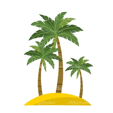 Palm Tree Clipart - Etsy