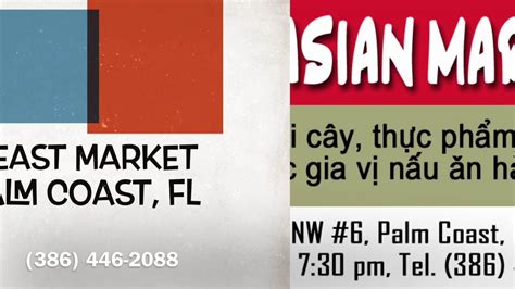 103 36 11 15 About Far East Asian Market Far East Asian Market is located at 1030 Palm Coast Pkwy NW Unit 6 in Palm Coast, Florida 32137. Far East Asian Market can be …. 