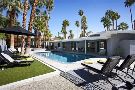 Palm spring rentals. The sun shines in Palm Springs 350 days of the year. You won't miss a minute of it during your stay when you rent one of our vacation homes with a private pool. Read more about the weather in Palm Springs, and explore our selection of homes with private pools here. View over 200+ of our luxury homes and condos equipped with a private pool! 