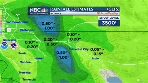 7-hour rain and snow forecast for Palm Springs, CA with 24-hour rain accumulation, radar and satellite maps of precipitation by Weather Underground.. 