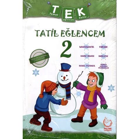Palme Yayıncılık 2. Sınıf Tek Tatil Eğlencem Kitabı ve Fiyatı. 