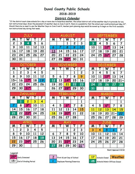Palmer Florida Academic Calendar
