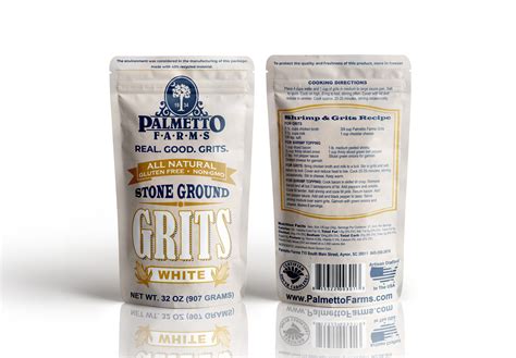 Palmetto Farms. Stone Ground Grits. Non GMO. All Natural.