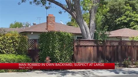 Palo Alto man robbed in his own backyard after suspect pops out of foliage: police