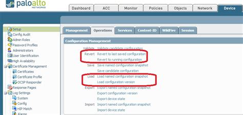 Palo alto revert to previous commit cli.  Reverting changes restores the settings to the values...