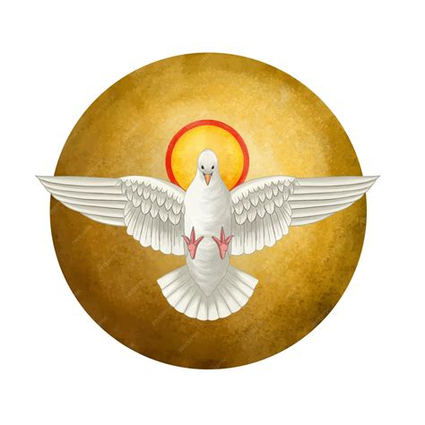 Paloma. espíritu Santo. símbolo religioso de la santísima trinidad