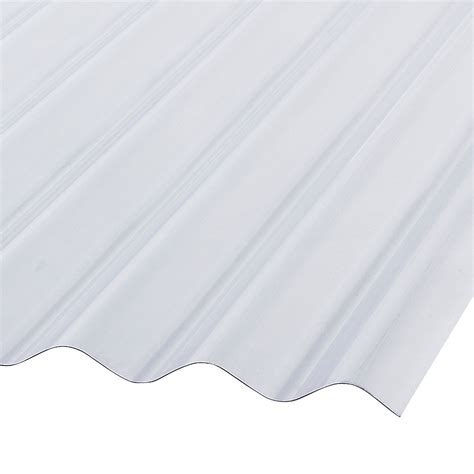 Palruf Corrugated PVC 8 ft. Clear Roofing Panels - The …