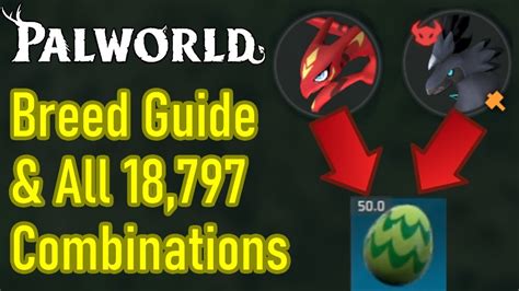 Palworld breeding. Feb 2, 2024 · This is your End all Be all palworld breeding and cross breeding guide. want to know how to make the most powerful pals in the game? this is the place. Every... 