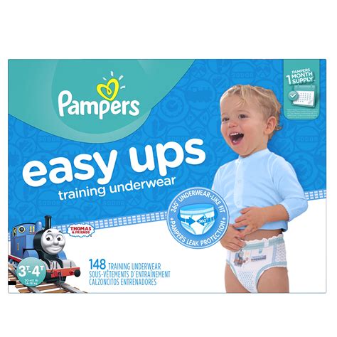 Pampers pull ups. The waist is snug with the diaper just under the belly button. The leg cuffs wrap neatly around your baby's legs and bottom. After putting on the diaper, run your fingers around these edges to make sure the cuffs are pulled out. Cuffs being tucked inside are a common cause of leakage. If the diaper has tapes, these should be fastened ... 