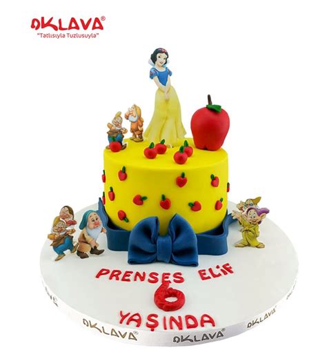 Pamuk Prenses ve Cüce Dostları Pastası Oklava Pastanesi.