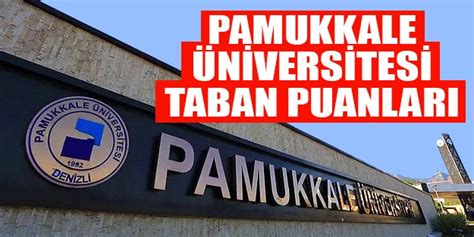 Pamukkale üniversitesi bölümleri 2019