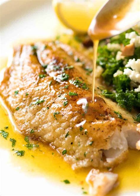 Pan Fried Fish Fillets with Lemon Dill Sauce