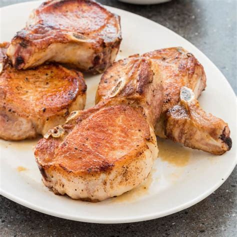 Pan Seared Oven Roasted Thick Cut Pork Chops - 101 Cooking For Two