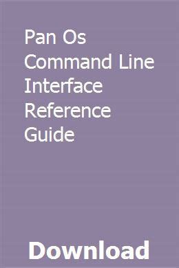 Pan os command line interface reference guide. - Manual for a s1700 international dump truck.