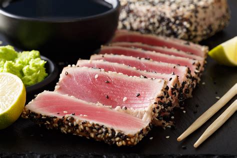 Pan-Seared Ahi Tuna Steaks - San-J