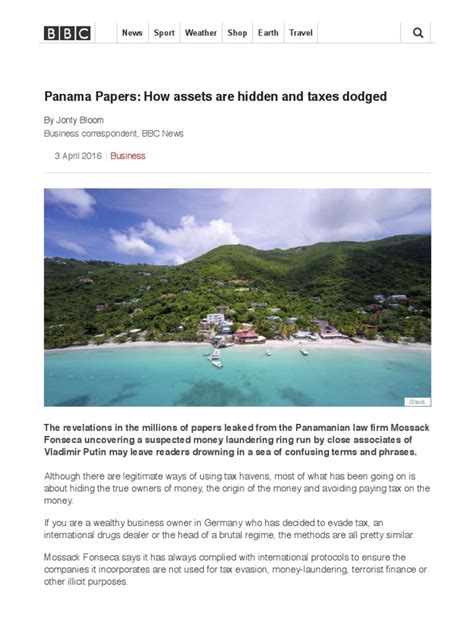 Panama Papers: How assets are hidden and taxes …