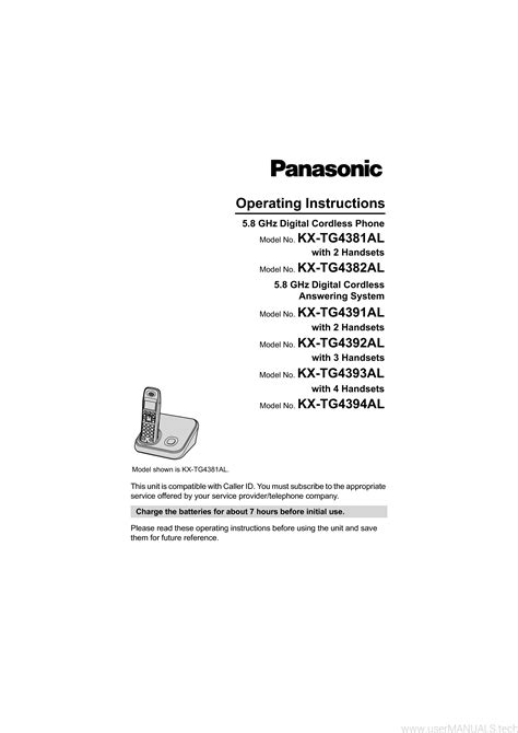 Panasonic 5 8 ghz instruction manual. - Alfa romeo 147 workshop service repair manual.